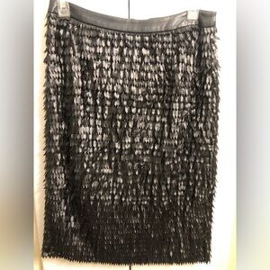 Catherine Malindrino Black Leather Skirt
